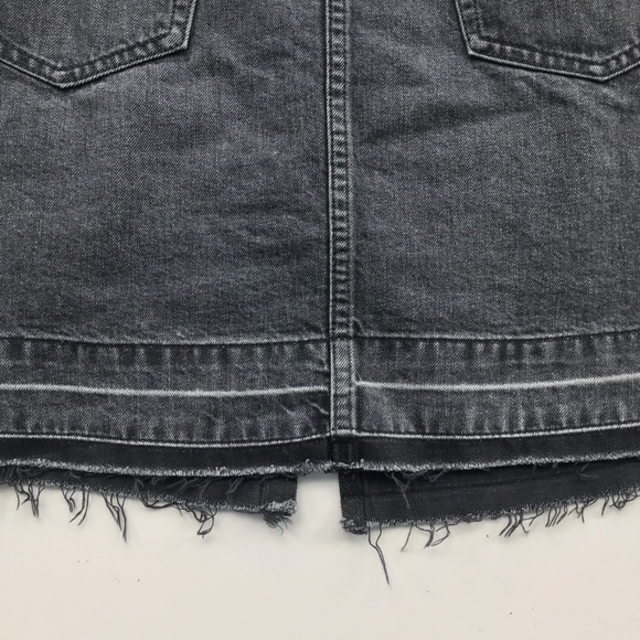 Sacai Black Denim Zipper Skirt - Picture 9 of 12